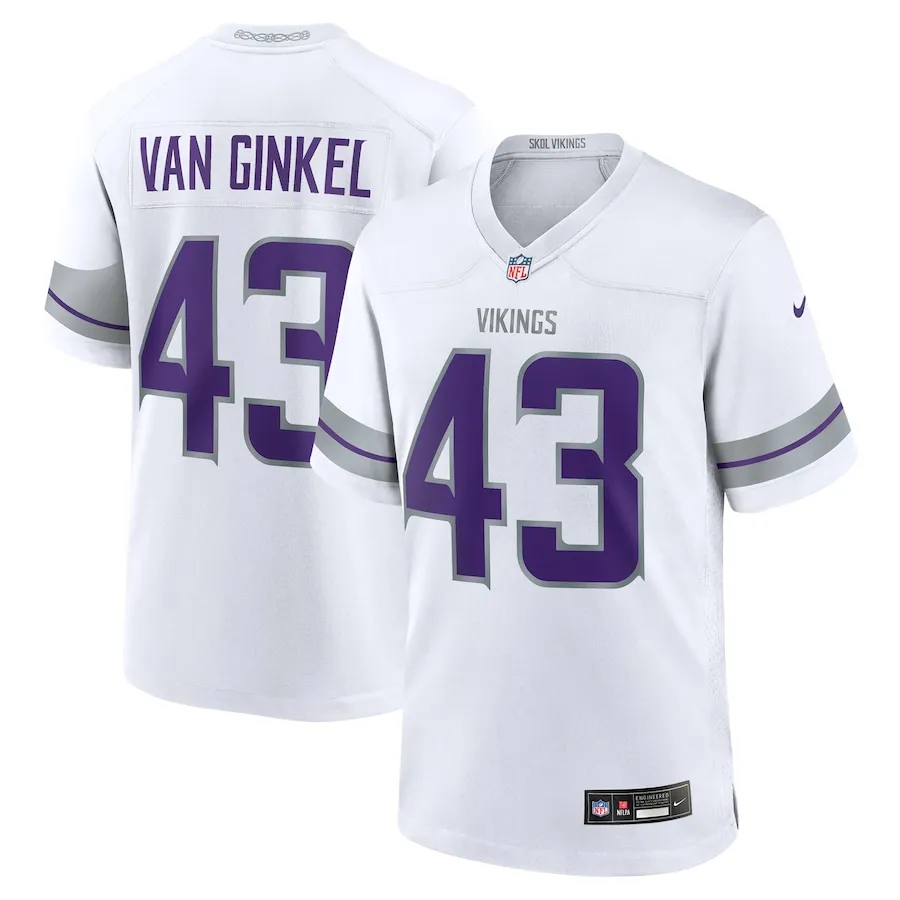Andrew Van Ginkel Minnesota Vikings Nike Alternate Game Jersey - White