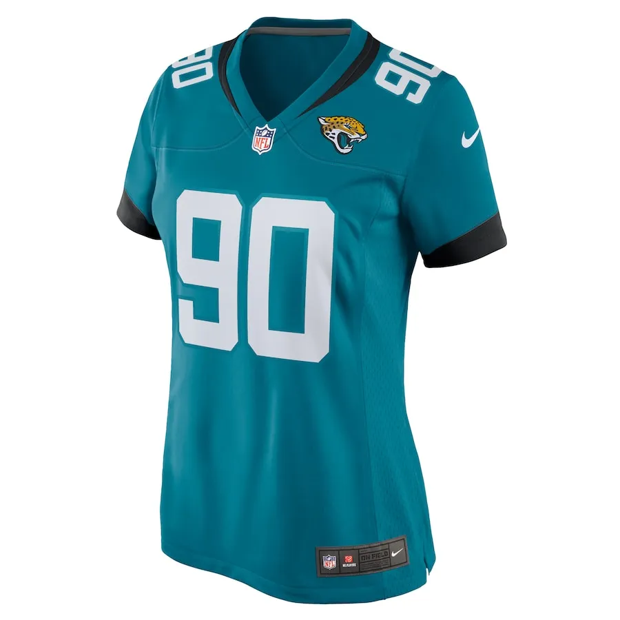Angelo Blackson Jacksonville Jaguars Nike Women's Team Game Jersey -  Teal