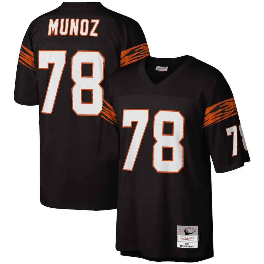 Anthony Muñoz Cincinnati Bengals Mitchell &amp Ness Legacy Replica Jersey - Black