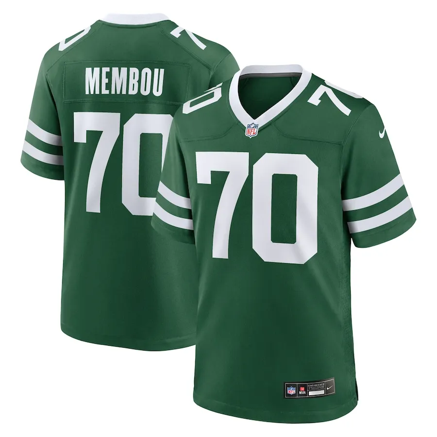 Armand Membou New York Jets Nike 2025 NFL Draft First Round Pick Game Jersey - Legacy