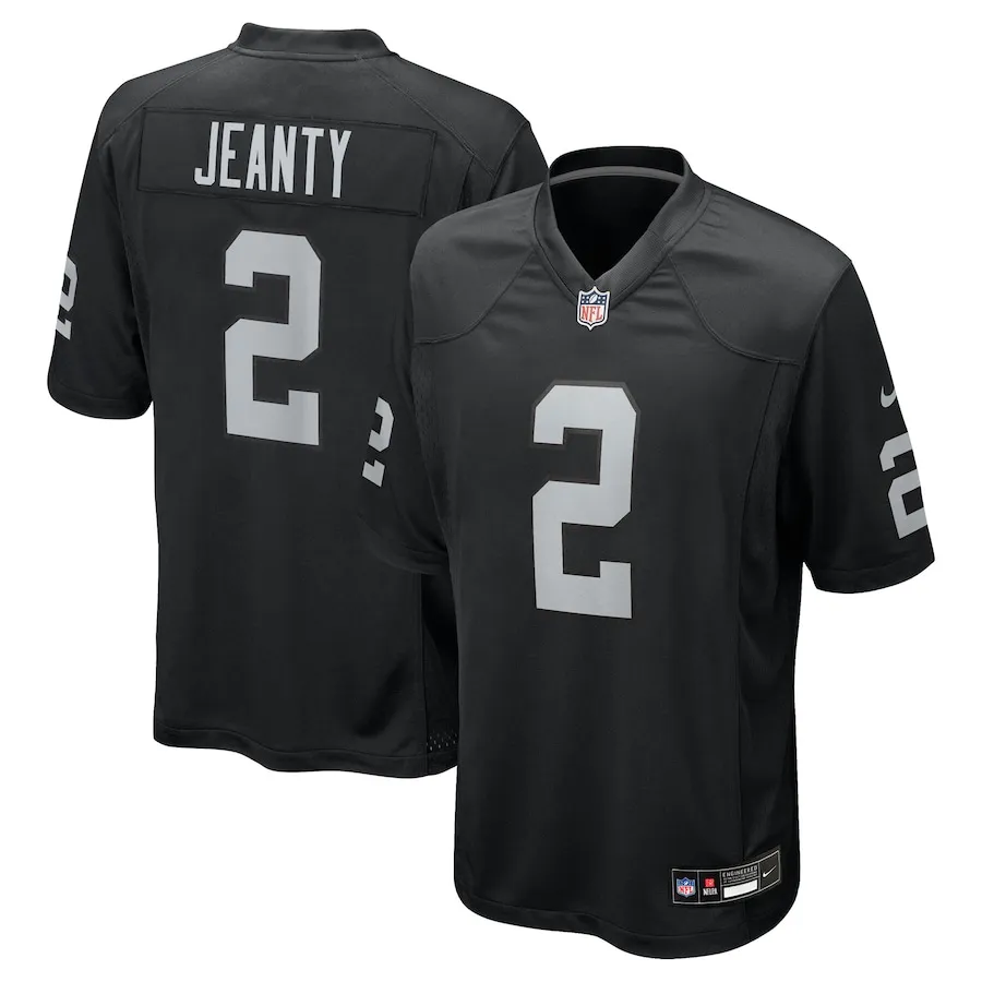 Ashton Jeanty Las Vegas Raiders Nike Youth Game Jersey - Black