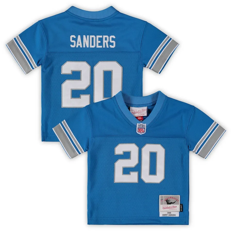Barry Sanders Detroit Lions Mitchell &amp Ness Infant 1996 Retired Legacy Jersey - Blue