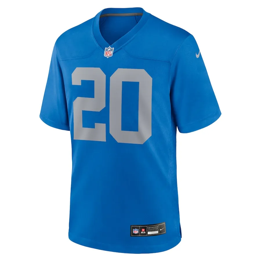 Barry Sanders Detroit Lions Nike Alternate Game Jersey -  Blue
