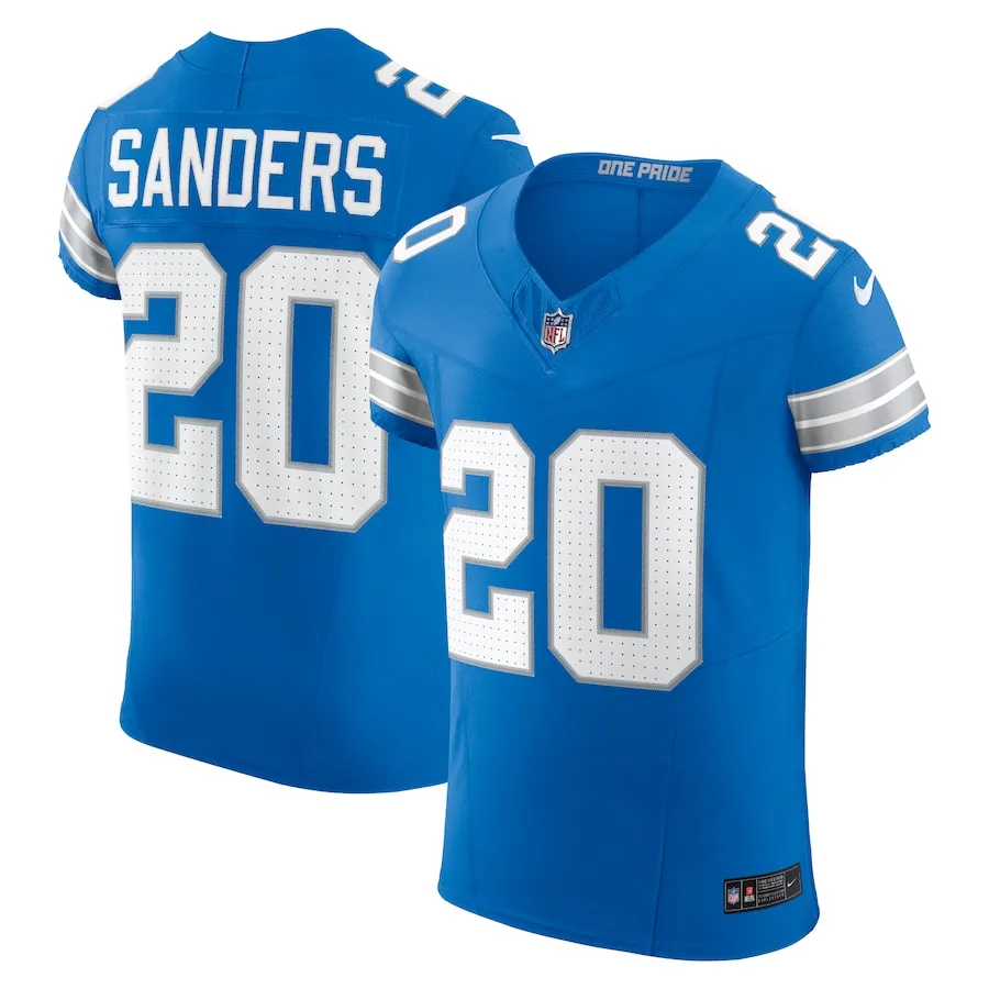 Barry Sanders Detroit Lions Nike Retired Player Vapor F.U.S.E. Elite Jersey - Blue