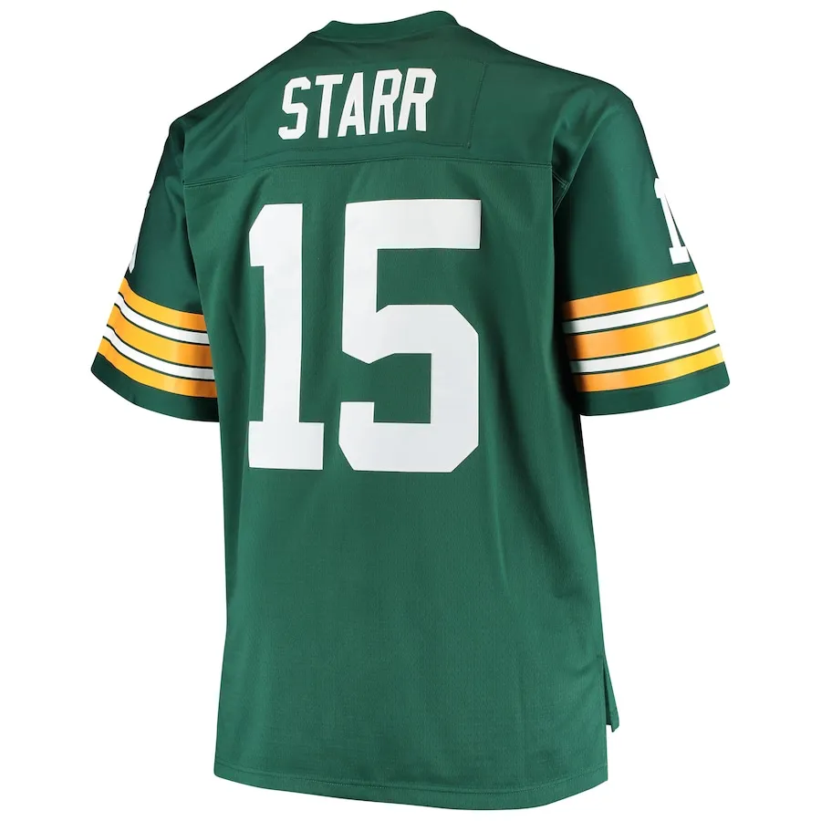 Bart Starr Green Bay Packers Mitchell &amp Ness Big &amp Tall 1968 Retired Player Replica Jersey - Green