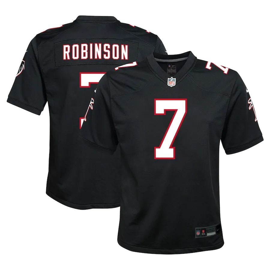Bijan Robinson Atlanta Falcons Nike Youth Alternate Game Jersey - Black