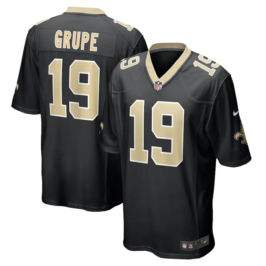Blake Grupe New Orleans Saints Nike Team Game Jersey -  Black