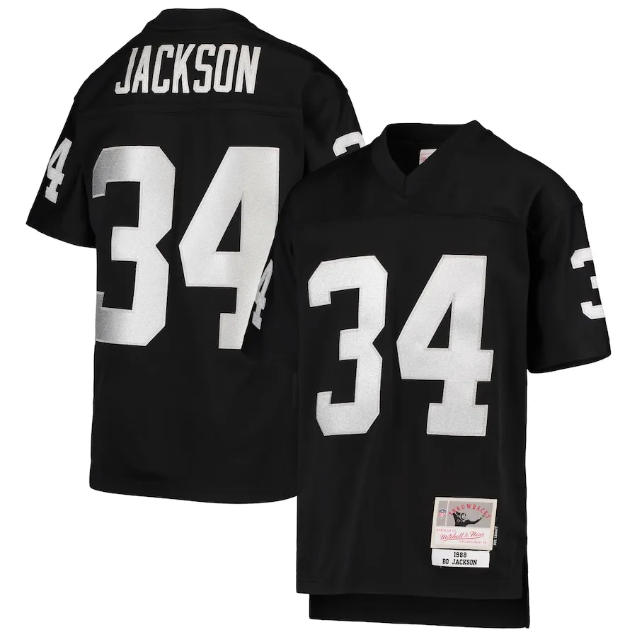 Bo Jackson Las Vegas Raiders Mitchell &amp Ness Youth 1988 Legacy Retired Player Jersey - Black