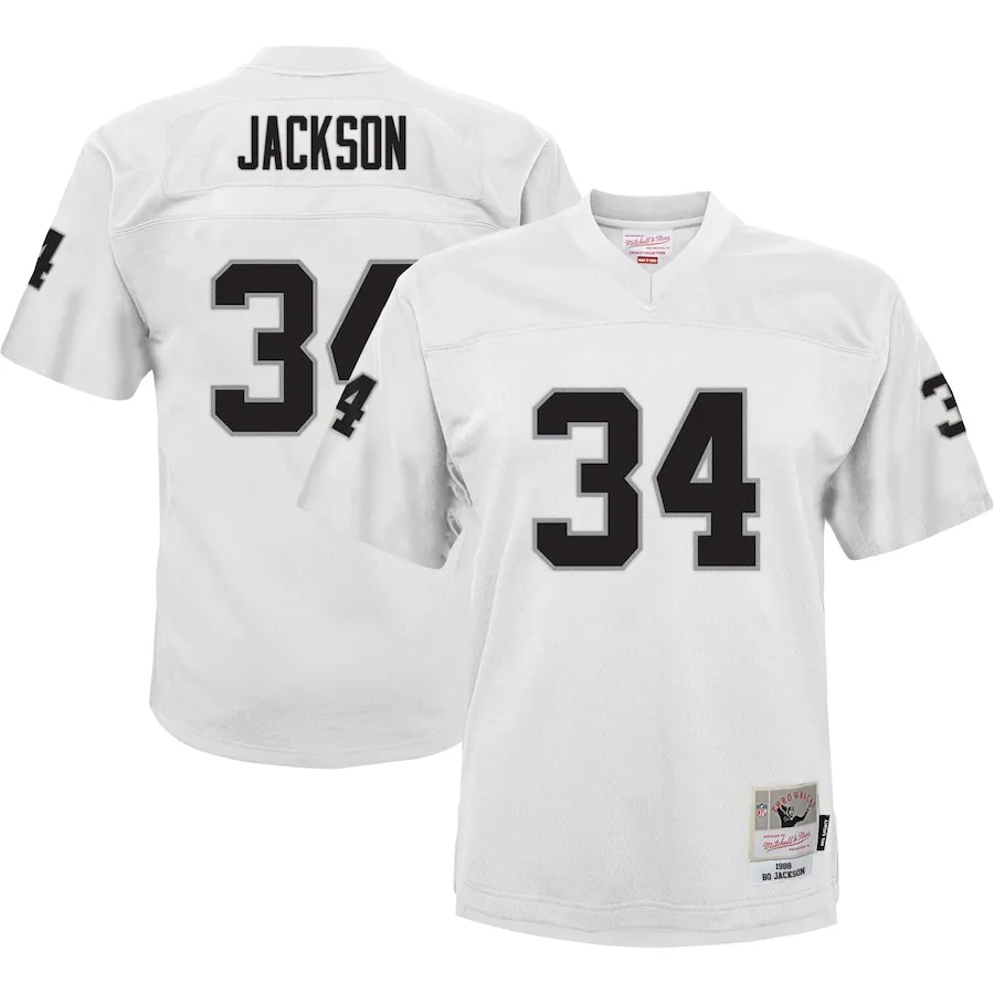 Bo Jackson Las Vegas Raiders Mitchell &amp Ness Youth 1988 Retired Player Legacy Jersey - White