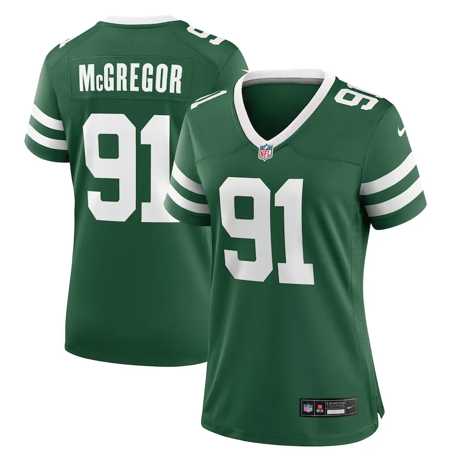 Braiden McGregor New York Jets Nike Women's Team Game Jersey - Legacy Green