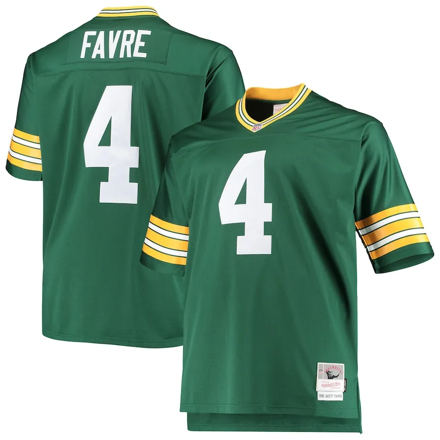 Brett Favre Green Bay Packers Mitchell &amp Ness Big &amp Tall 1996 Retired Player Replica Jersey - Green