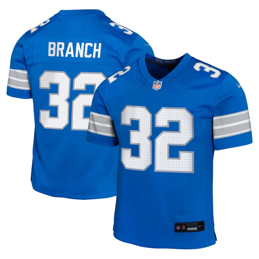 Brian Branch Detroit Lions Nike Youth Game Jersey - Blue