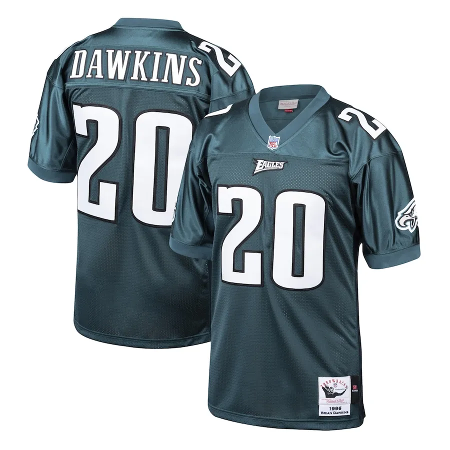 Brian Dawkins Philadelphia Eagles 1996 Mitchell &amp Ness Authentic Throwback Retired Player Jersey - Green