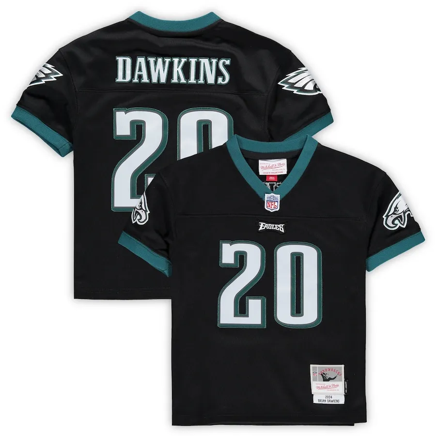 Brian Dawkins Philadelphia Eagles Mitchell &amp Ness Toddler 2004 Retired Legacy Jersey - Black