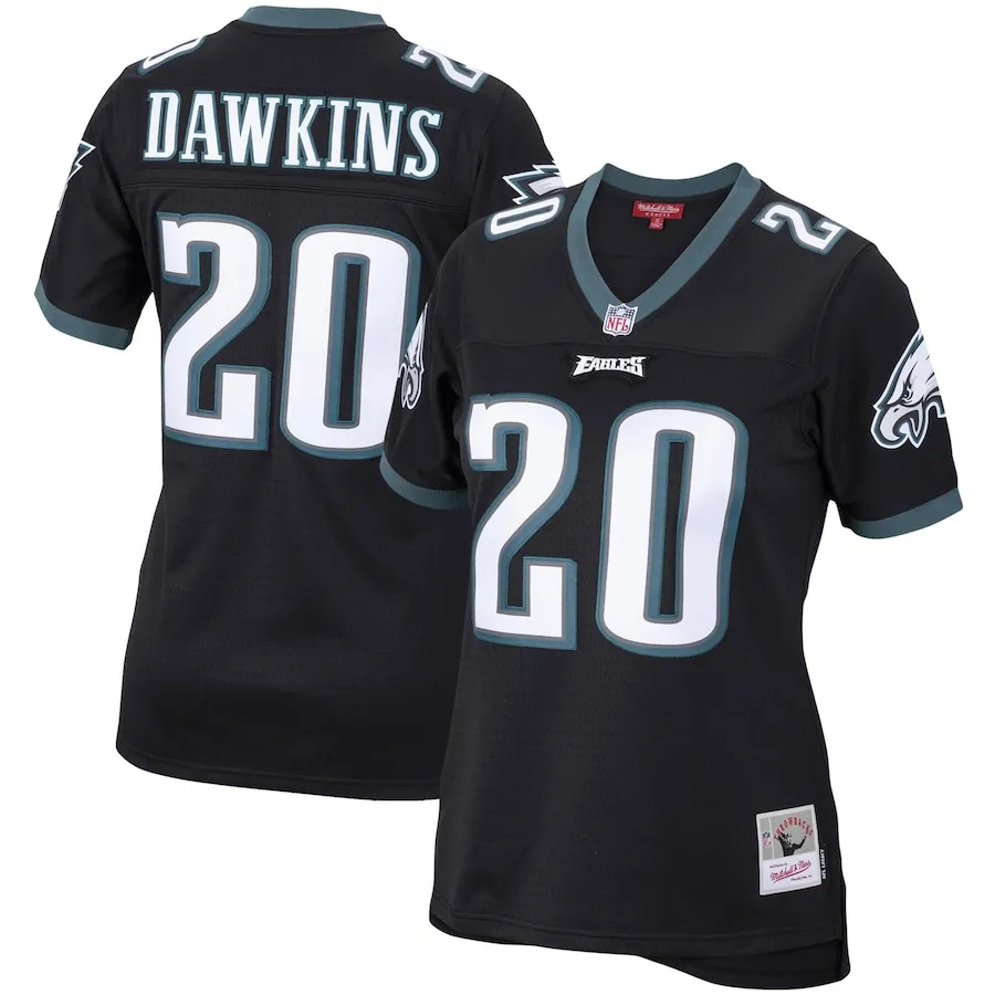 Brian Dawkins Philadelphia Eagles Mitchell &amp Ness Women's Legacy Replica Team Jersey - Black