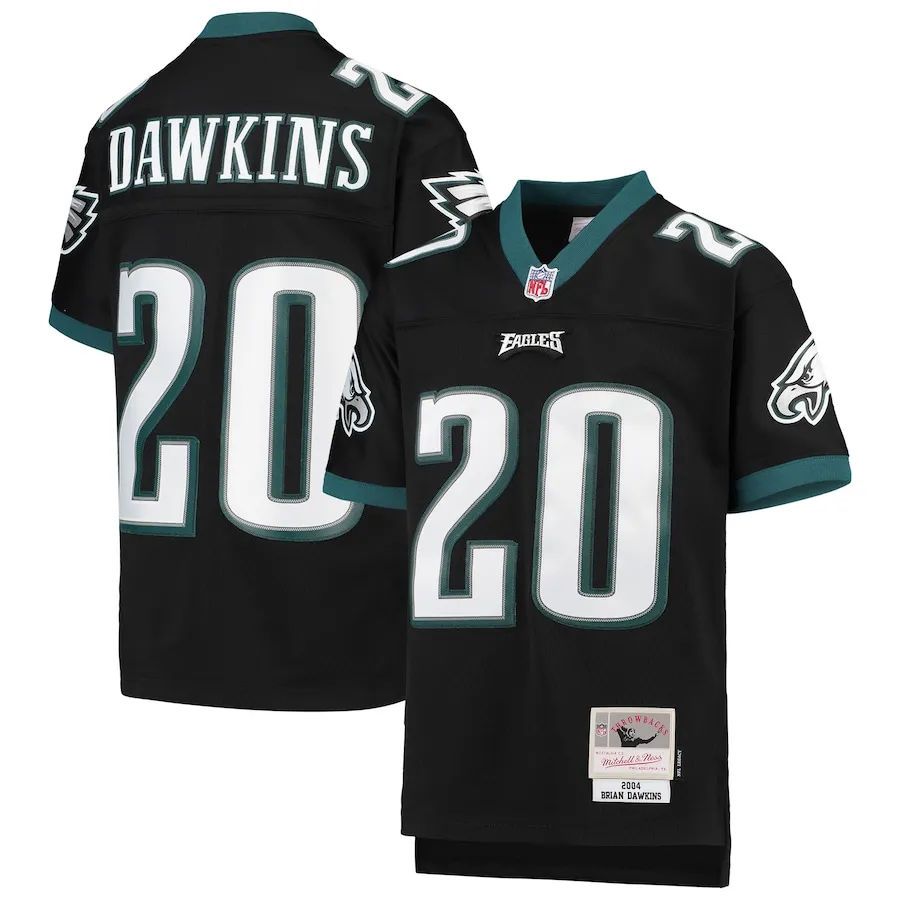 Brian Dawkins Philadelphia Eagles Mitchell &amp Ness Youth 2004 Legacy Retired Player Jersey - Black