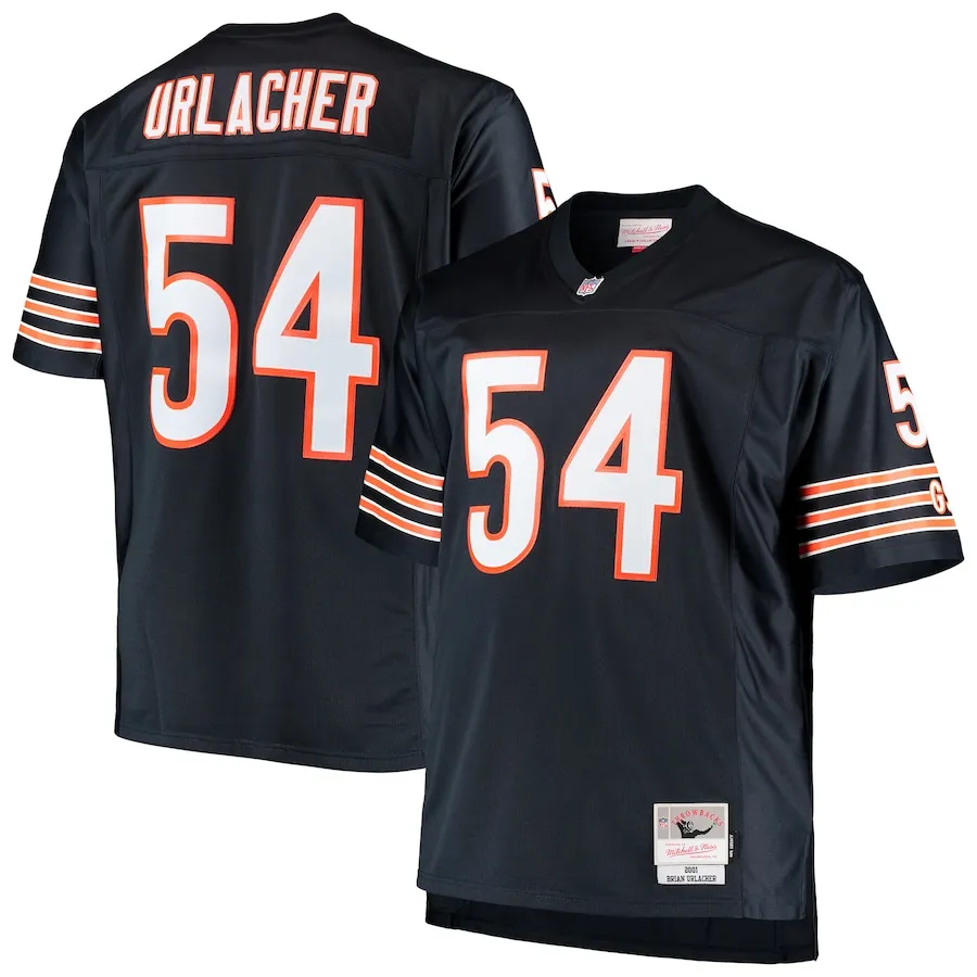 Brian Urlacher Chicago Bears Mitchell &amp Ness Big &amp Tall 2001 Retired Player Replica Jersey - Navy