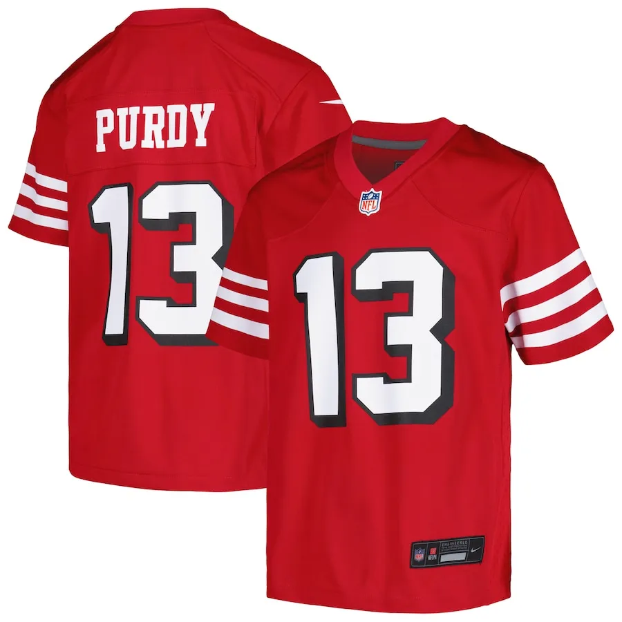 Brock Purdy San Francisco 49ers Nike Youth Alternate Game Jersey - Scarlet