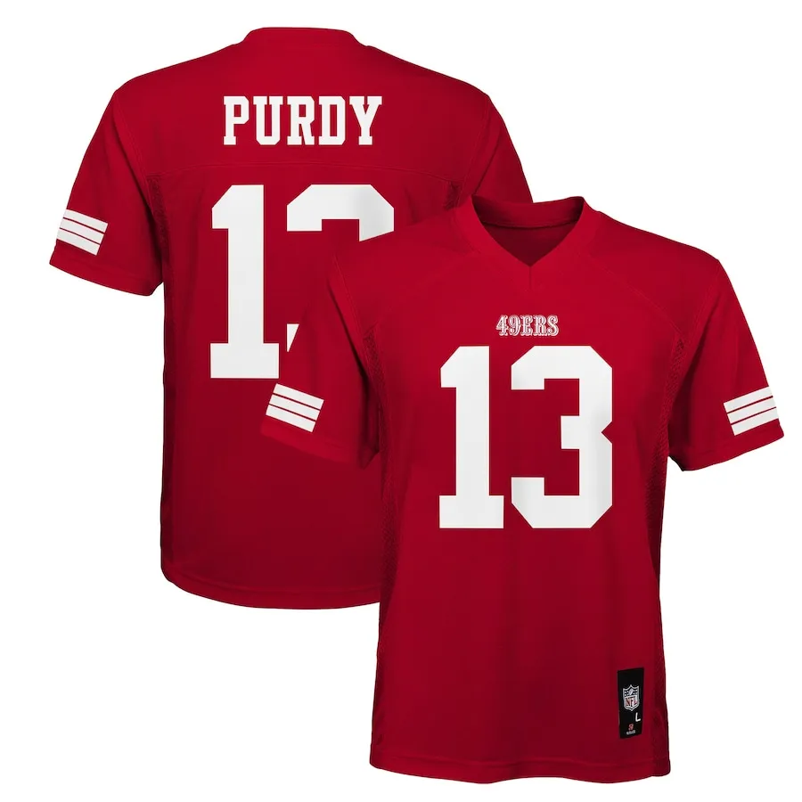 Brock Purdy San Francisco 49ers Youth Replica Player Jersey - Scarlet