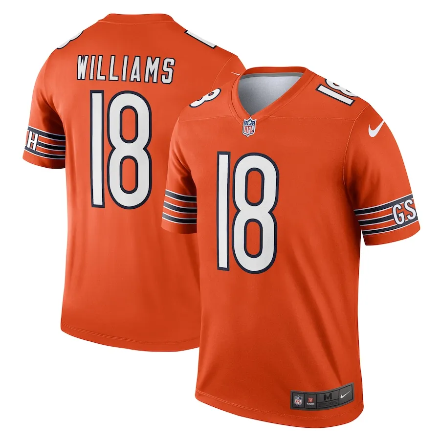 Caleb Williams Chicago Bears Nike Alternate Legend Jersey - Orange