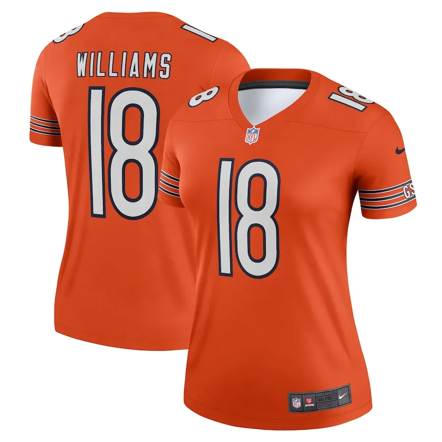 Caleb Williams Chicago Bears Nike Women's Alternate Legend Player Performance Top -  Orange