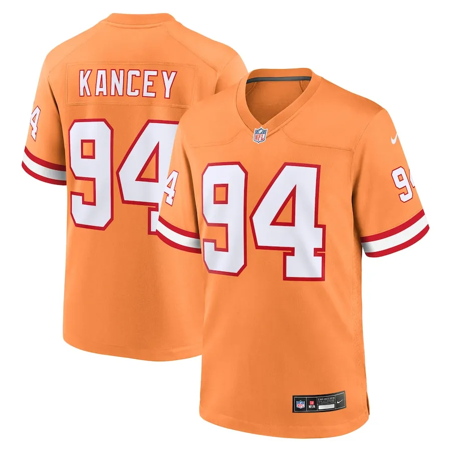 Calijah Kancey Tampa Bay Buccaneers Nike Alternate Game Jersey - Orange