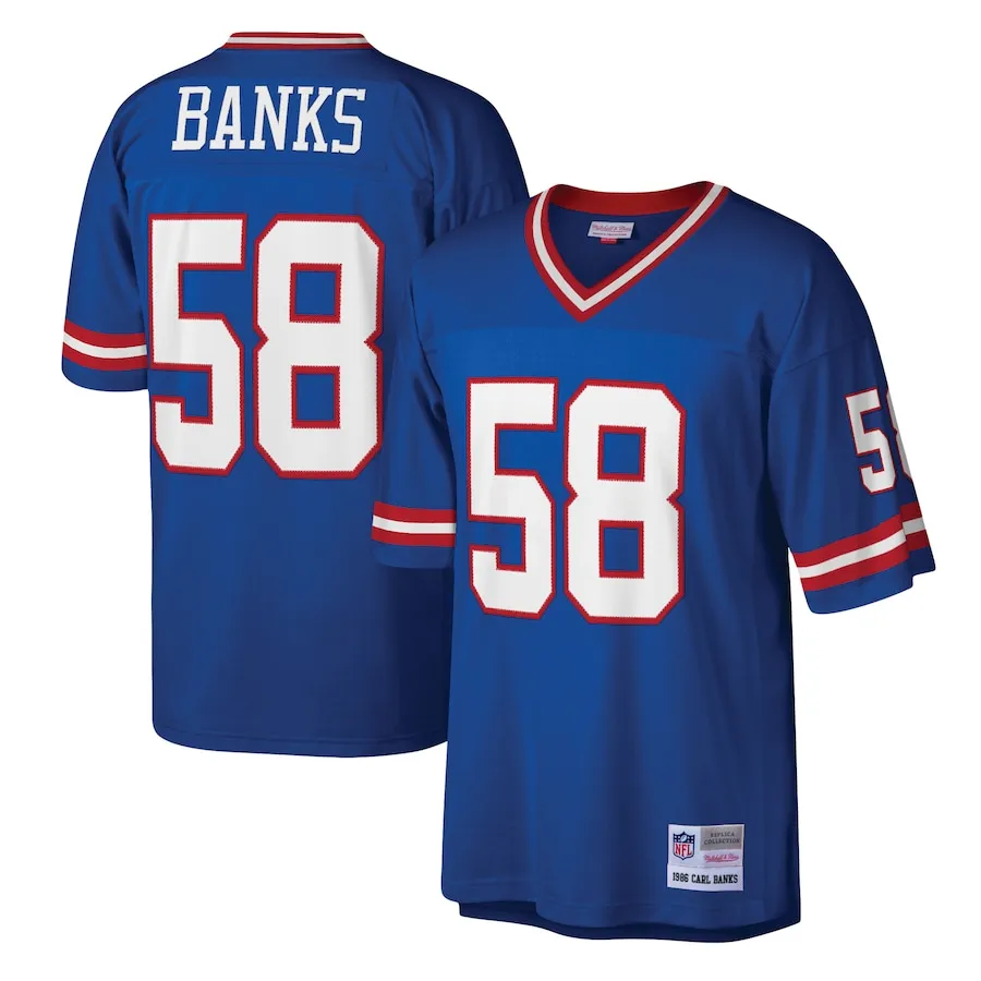 Carl Banks New York Giants Mitchell &amp Ness Legacy Replica Jersey - Royal
