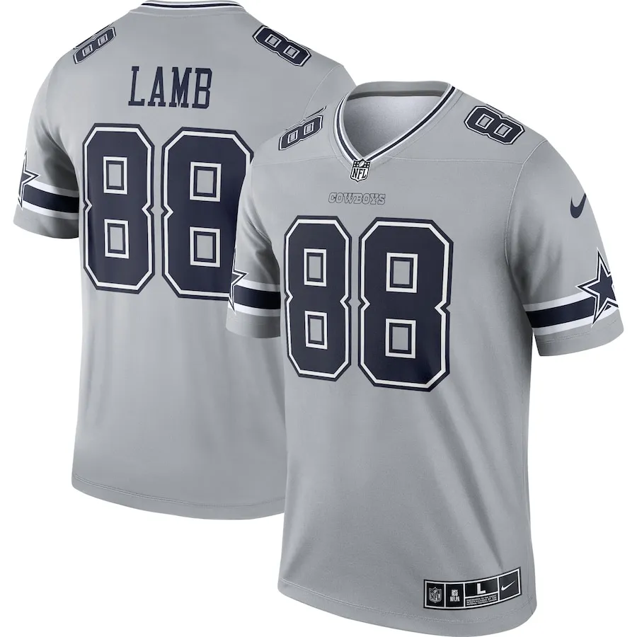 CeeDee Lamb Dallas Cowboys Nike Inverted Legend Player Performance Top -  Gray