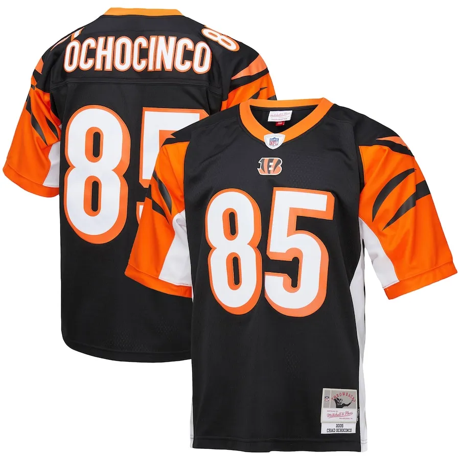 Chad Ochocinco Cincinnati Bengals Mitchell &amp Ness Big &amp Tall 2009 Retired Player Replica Jersey - Black