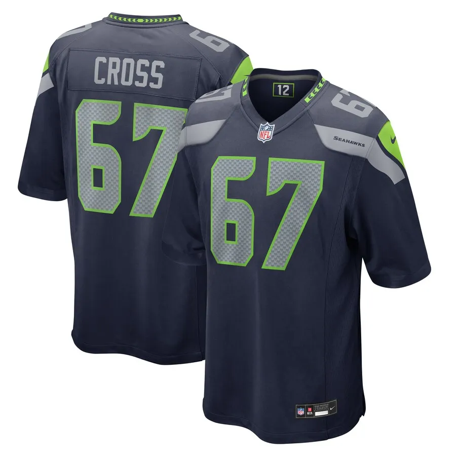 Charles Cross Seattle Seahawks Nike  Game Jersey -  College Navy