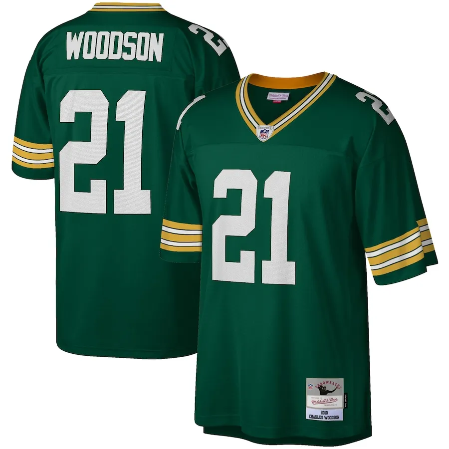 Charles Woodson Green Bay Packers Mitchell &amp Ness Legacy Replica Jersey - Green