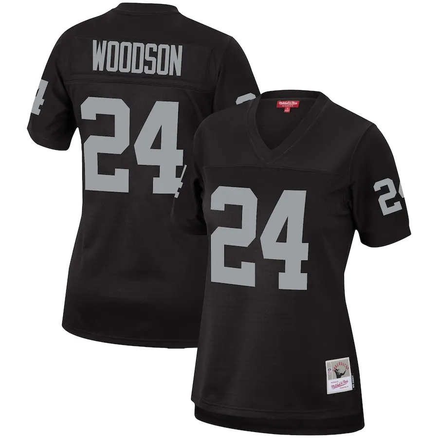 Charles Woodson Las Vegas Raiders Mitchell &amp Ness Women's Legacy Replica Team Jersey - Black