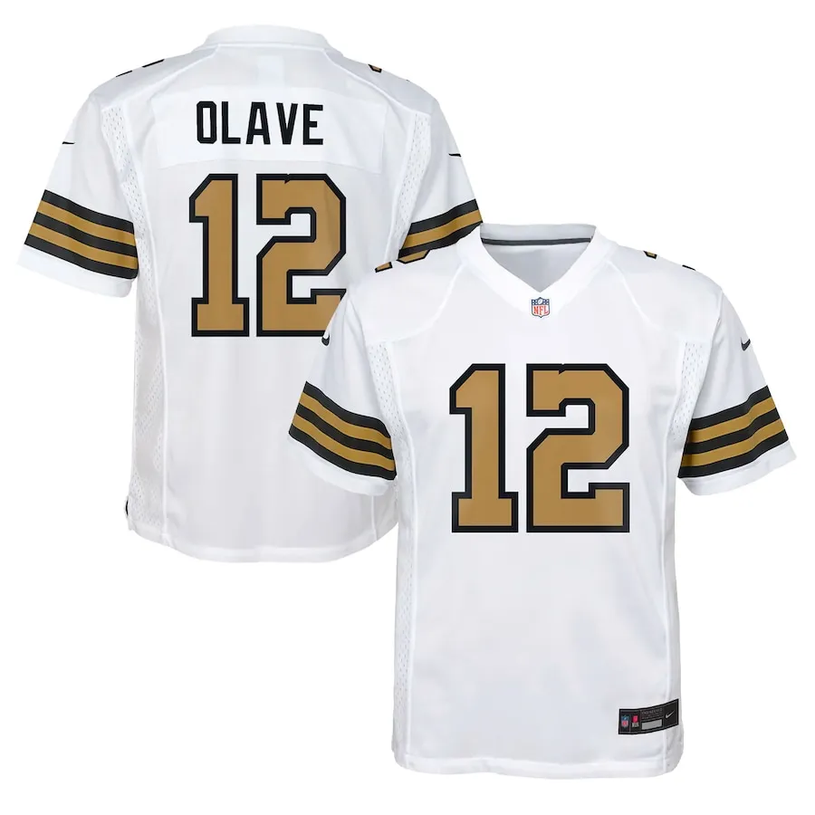 Chris Olave New Orleans Saints Nike Youth Alternate Game Jersey - White