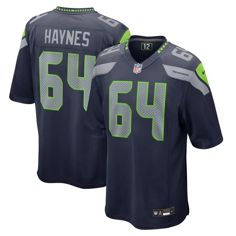 Christian Haynes Seattle Seahawks Nike  Game Jersey -  College Navy