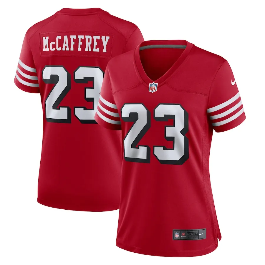 Christian McCaffrey San Francisco 49ers Nike Women's Player Jersey - Scarlet 9668