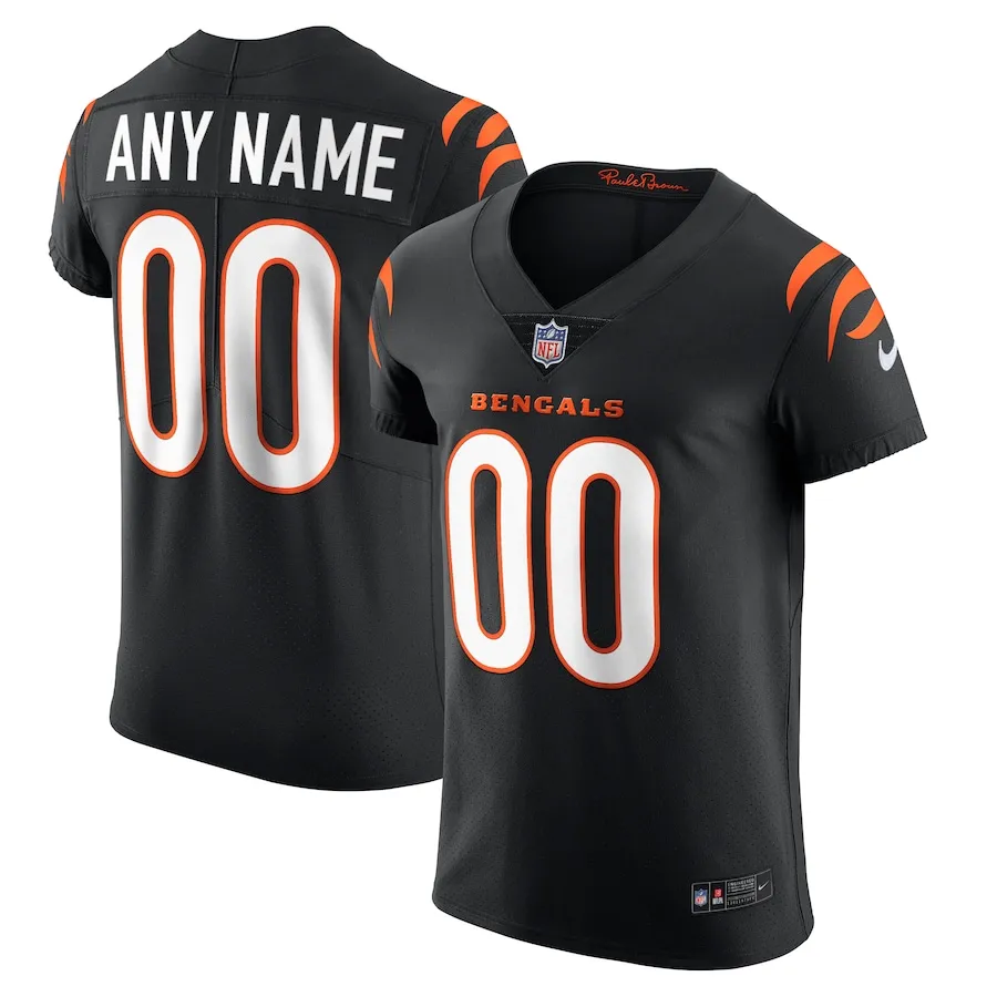 Cincinnati Bengals Nike Vapor Elite Custom Jersey - Black 7755