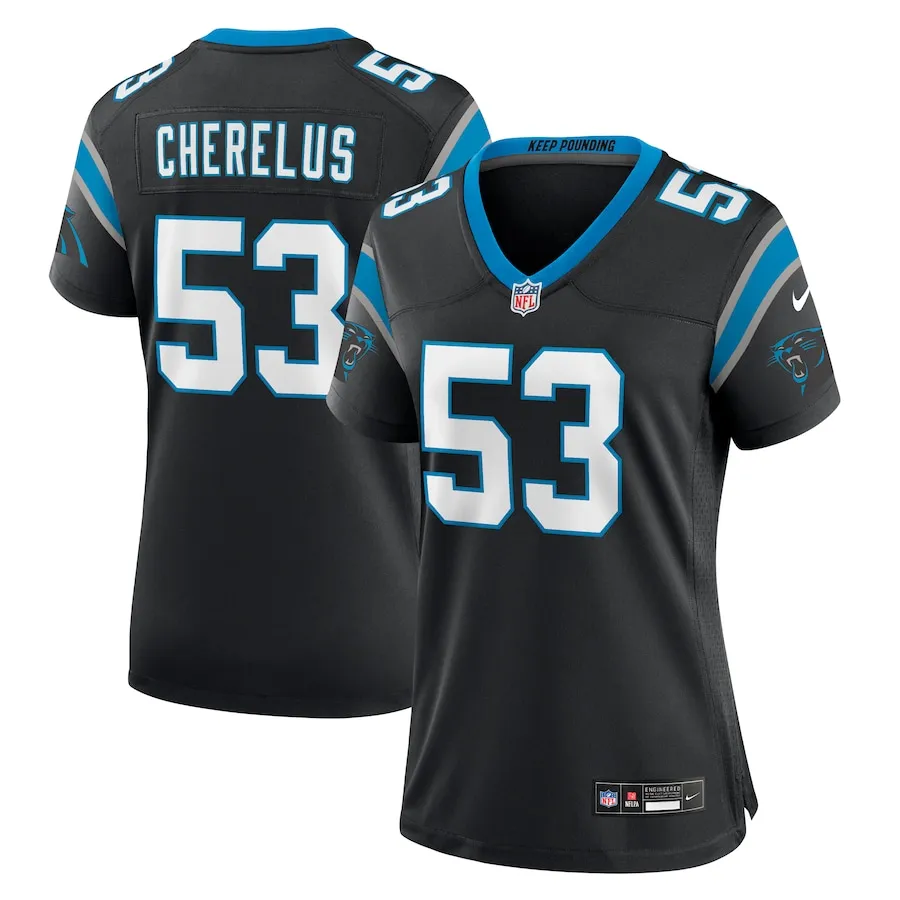 Claudin Cherelus Carolina Panthers Nike Women's Team Game Jersey -  Black 1844