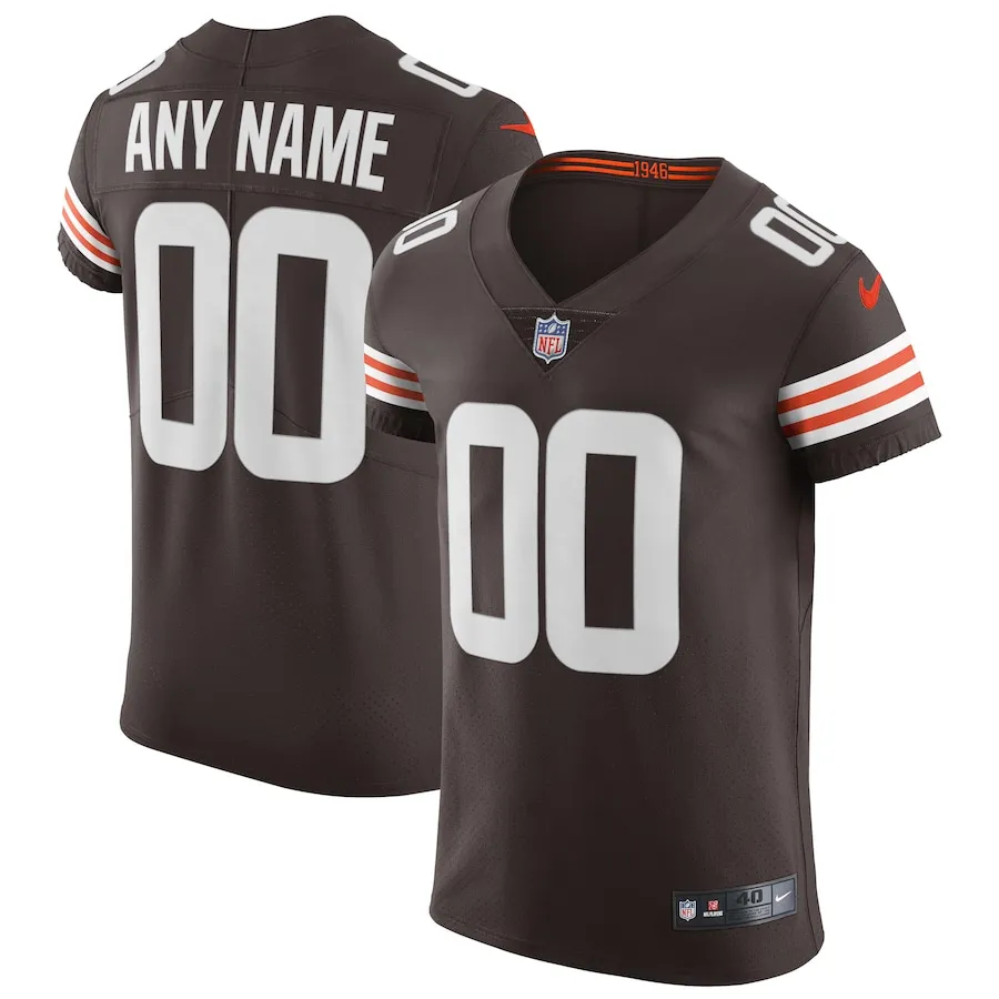 Cleveland Browns Nike Vapor Elite Custom Jersey - Brown 9895