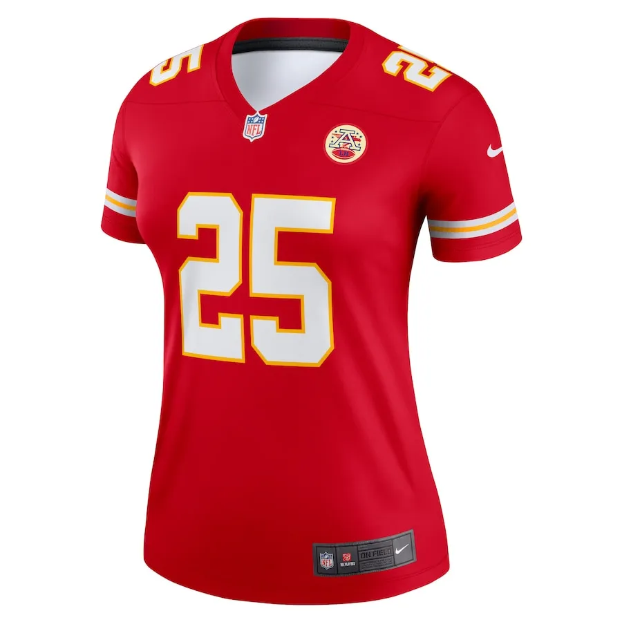 Clyde Edwards-Helaire Kansas City Chiefs Nike Women's Legend Player Performance Top -  Red