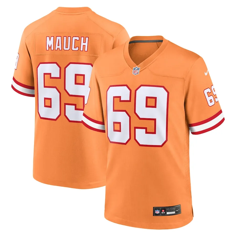 Cody Mauch Tampa Bay Buccaneers Nike Alternate Game Jersey - Orange