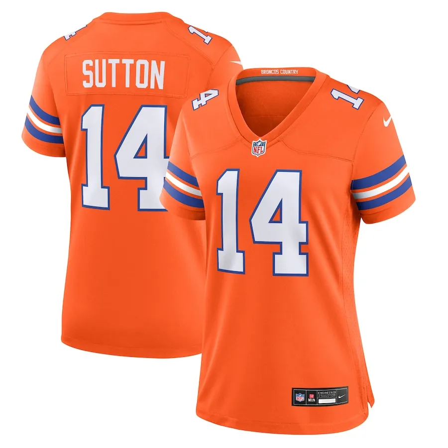 Courtland Sutton Denver Broncos Nike Women's Mile High Collection 1977 Throwback Player Game Jersey - Orange