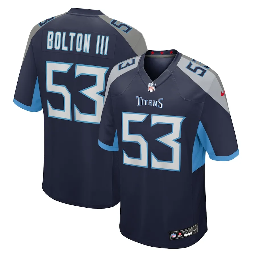 Curtis Bolton III Tennessee Titans Nike Team Game Jersey -  Navy
