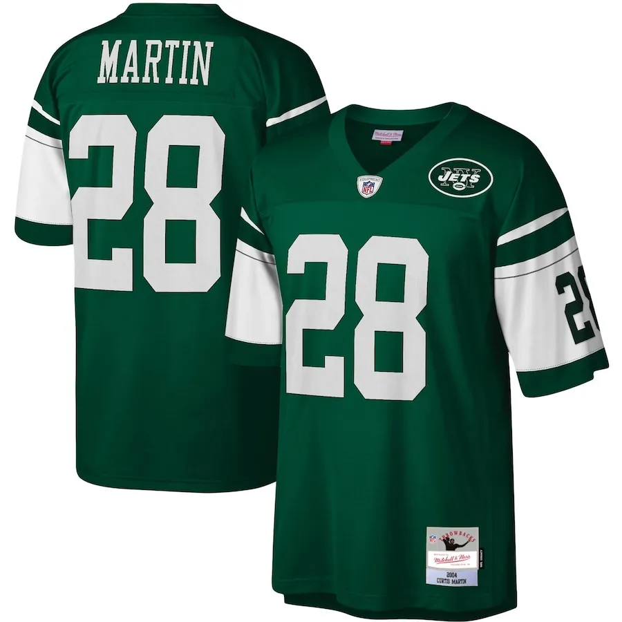 Curtis Martin New York Jets Mitchell &amp Ness Legacy Replica Jersey - Green