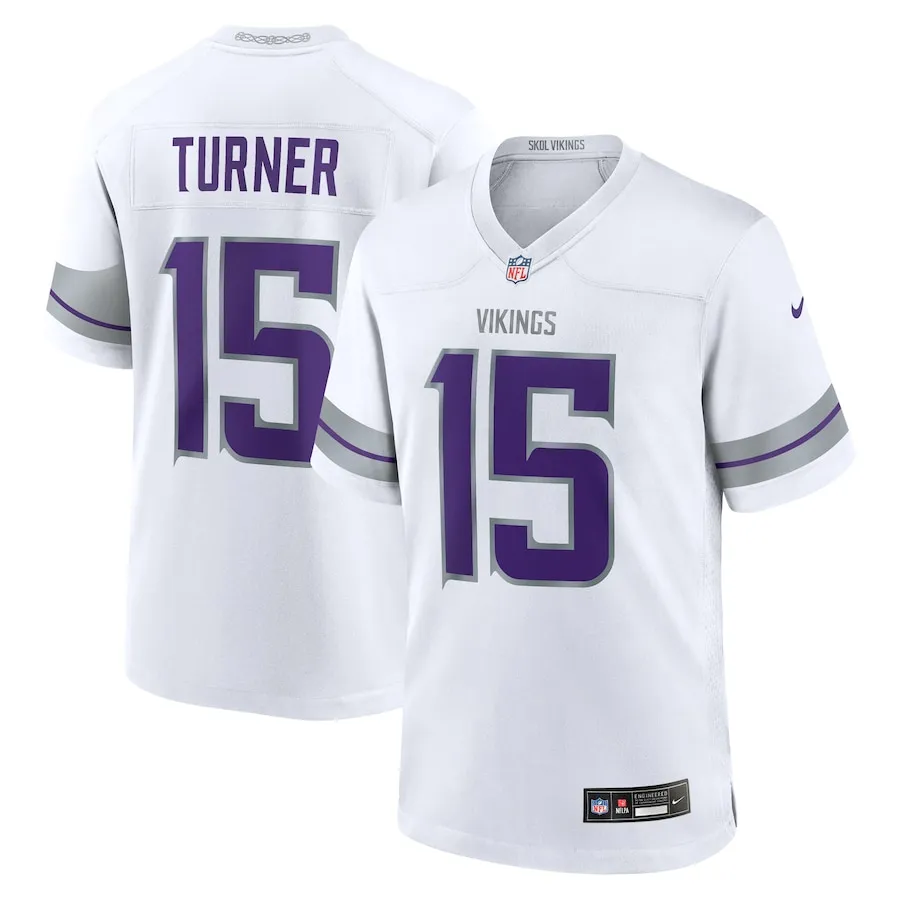 Dallas Turner Minnesota Vikings Nike Alternate Game Jersey - White