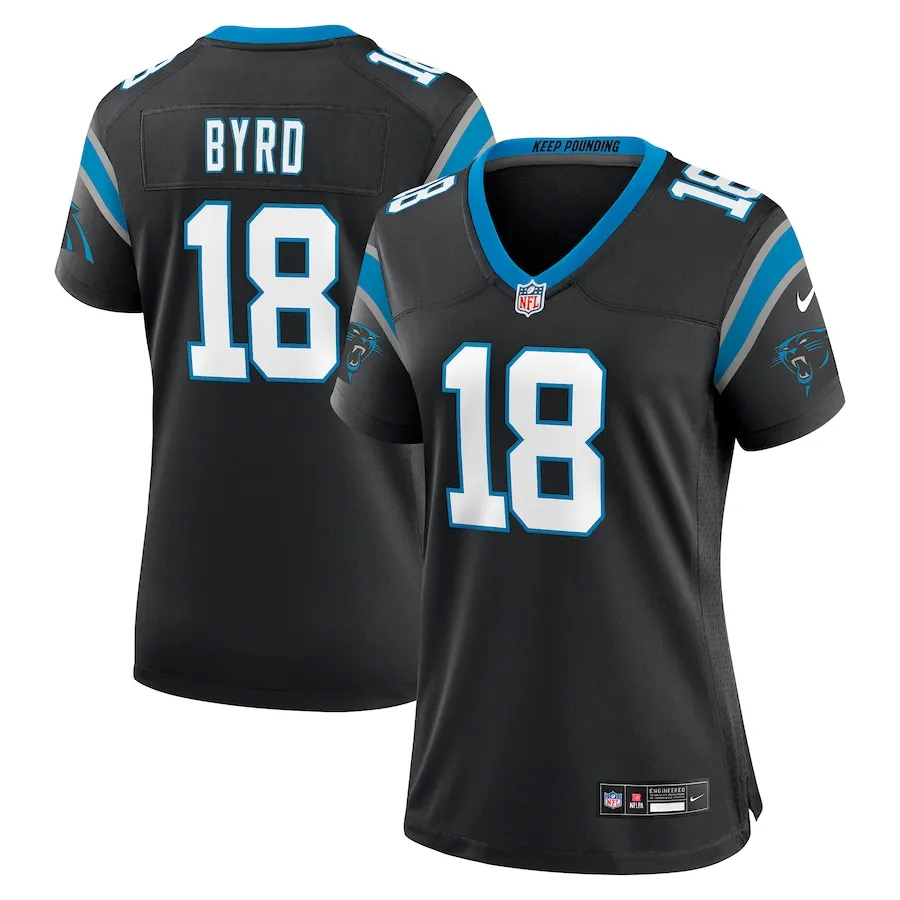 Damiere Byrd Carolina Panthers Nike Women's Game Player Jersey - Black