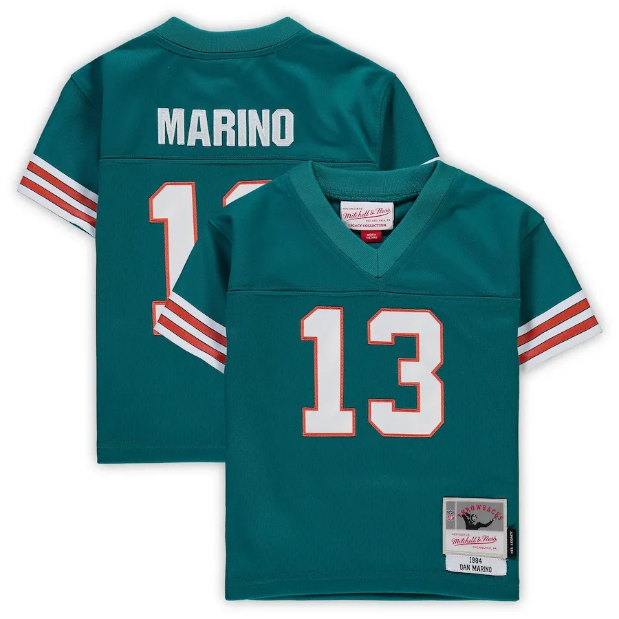Dan Marino Miami Dolphins Mitchell &amp Ness Infant 1984 Retired Legacy Jersey - Aqua
