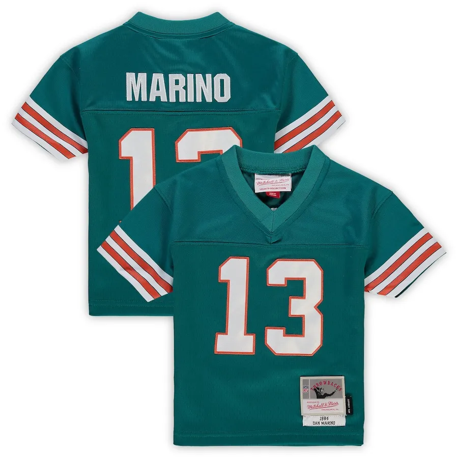 Dan Marino Miami Dolphins Mitchell &amp Ness Toddler 1984 Retired Legacy Jersey - Aqua