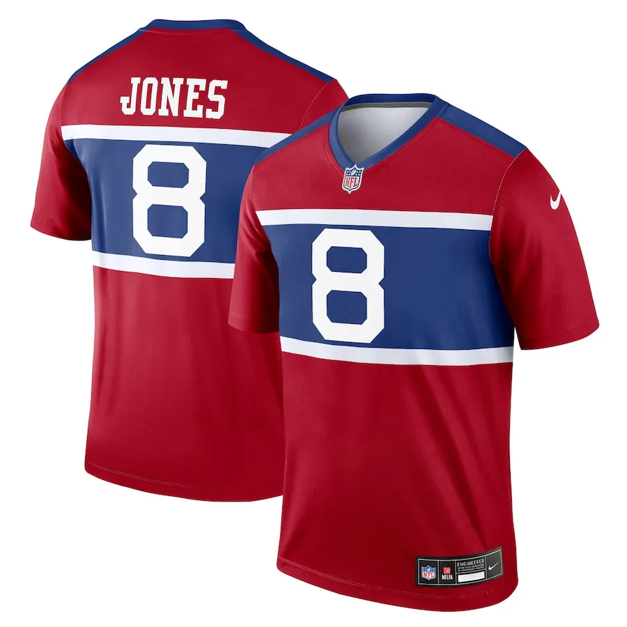 Daniel Jones New York Giants Nike Alternate Legend Jersey - Red