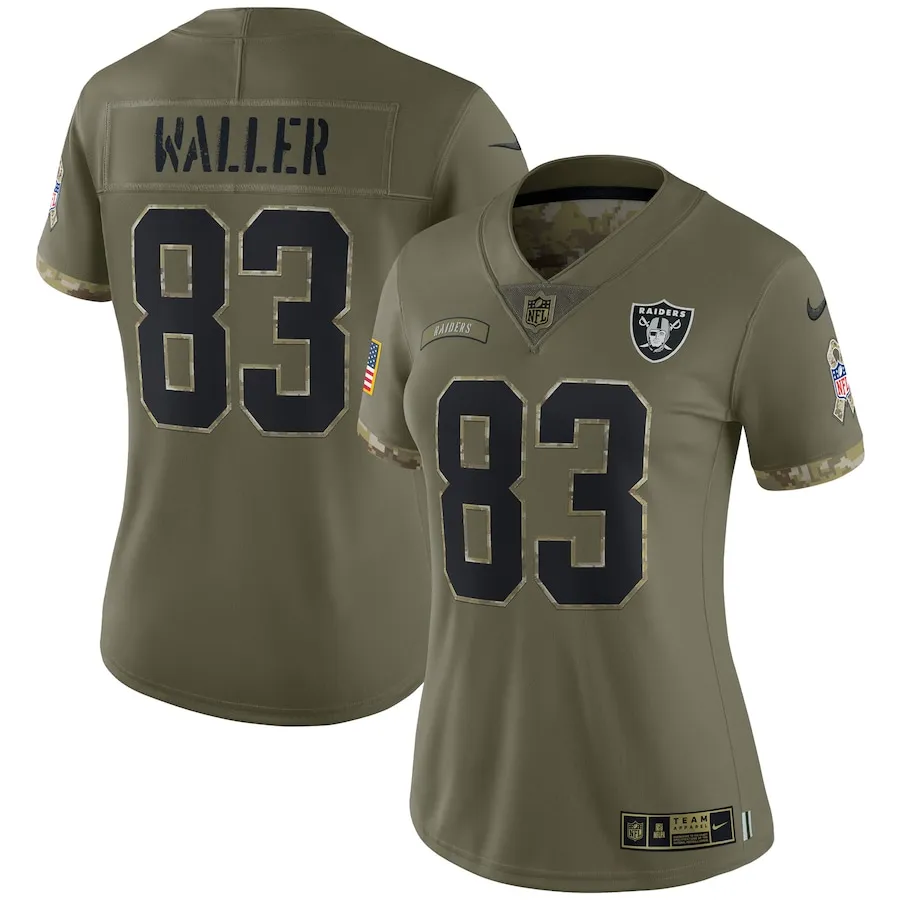 Darren Waller Las Vegas Raiders Nike Women's Salute To Service Limited Jersey - Olive