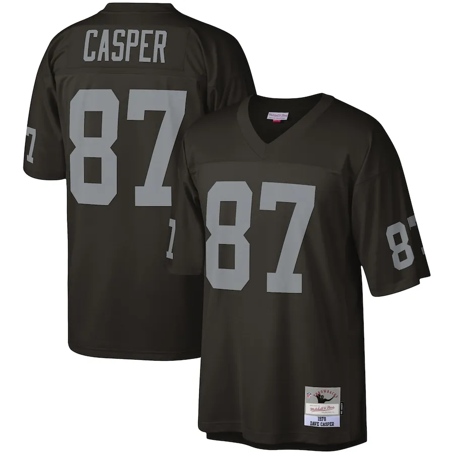 Dave Casper Las Vegas Raiders Mitchell &amp Ness Legacy Replica Jersey - Black